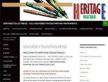 Tablet Screenshot of heritagecollectables.com